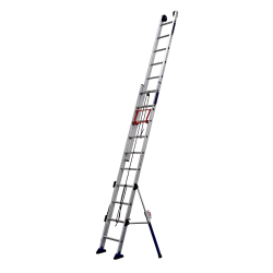 Echelle coulissante à corde 2 plans avec stabilisateurs