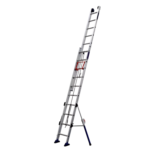Echelle coulissante à corde 2 plans avec stabilisateurs