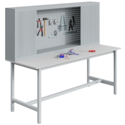Armoire à rideau pour établi d'atelier