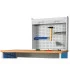 Zoom Armoire à rideau à fixer sur l'établi - Avec 2 panneaux perforés Zoom Armoire à rideau à fixer sur l'établi - Avec 2 panneaux perforés