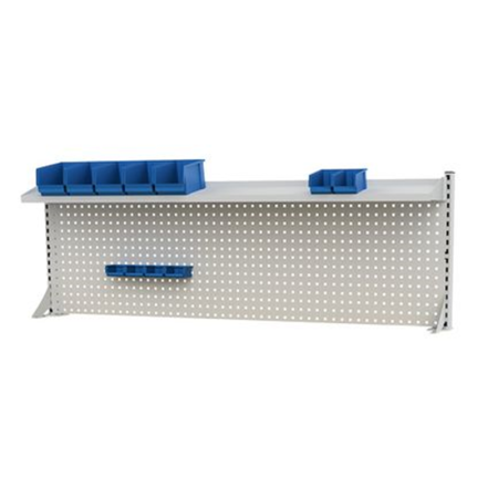 Panneau perforé à 2 montants équipés - 2000 x 220 x 650 mm Panneau perforé à 2 montants équipés - 2000 x 220 x 650 mm