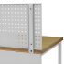 Support de fixation pour panneau perforé, fourni avec chaque panneau - montage simple sur le plateau de l'établi Support de fixation pour panneau perforé, fourni avec chaque panneau - montage simple sur le plateau de l'établi