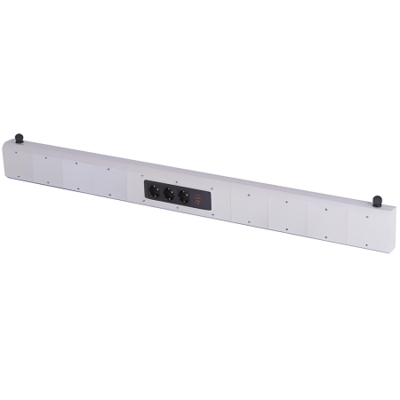 Rampe énergétique équipée - 1 rallonge multiprise + 3 prises Schuko avec interrupteur marche-arrêt Rampe énergétique équipée - 1 rallonge multiprise + 3 prises Schuko avec interrupteur marche-arrêt
