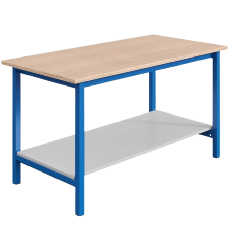 Tablette inférieure en bois mélaminé blanc épaisseur 19 mm - pour établi PTH de SOFAME (montée sur PTH plateau bois multiplis) Tablette inférieure en bois mélaminé blanc épaisseur 19 mm - pour établi PTH de SOFAME (montée sur PTH plateau bois multiplis)