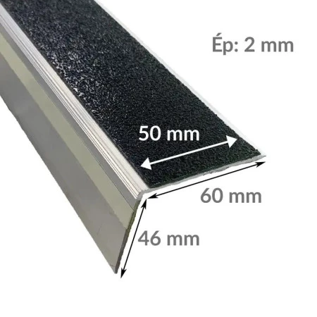 Nez de marche à angle droit en aluminium pour l'intérieur ou l'extérieur Nez de marche à angle droit en aluminium pour l'intérieur ou l'extérieur