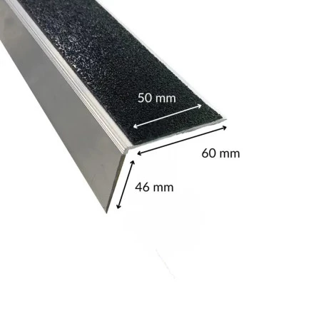 Nez de marche à angle droit en aluminium pour l'intérieur ou l'extérieur Nez de marche à angle droit en aluminium pour l'intérieur ou l'extérieur