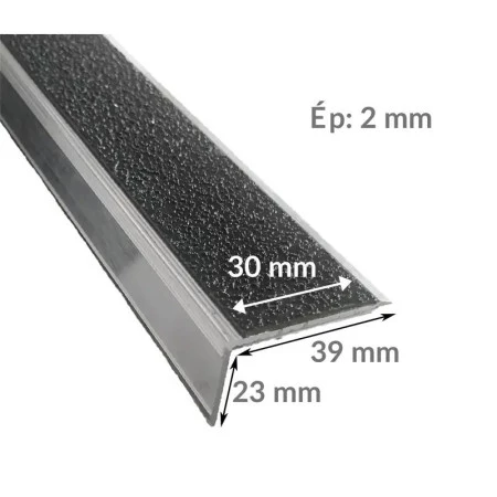 Nez de marche à angle droit en aluminium pour l'intérieur Nez de marche à angle droit en aluminium pour l'intérieur