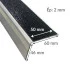 Nez de marche à angle droit en aluminium pour l'intérieur Nez de marche à angle droit en aluminium pour l'intérieur
