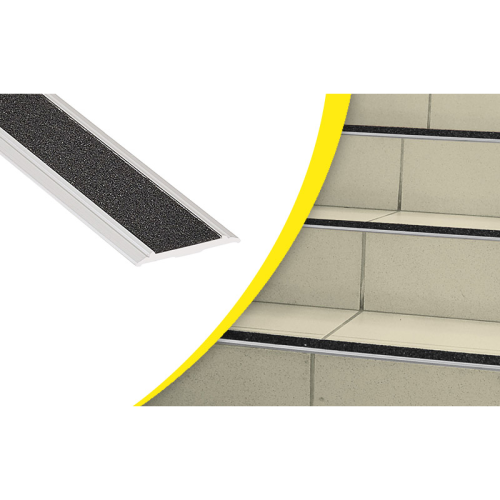 Nez de marche plat en aluminium pour l'intérieur ou l'extérieur