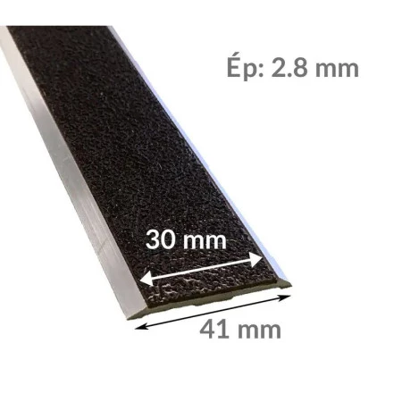 Nez de marche plat en aluminium pour l'intérieur ou l'extérieur Nez de marche plat en aluminium pour l'intérieur ou l'extérieur