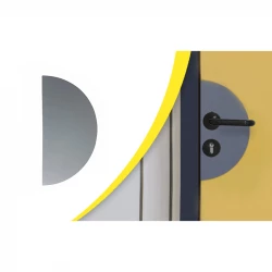 Plaque de protection de porte anti-bactérienne