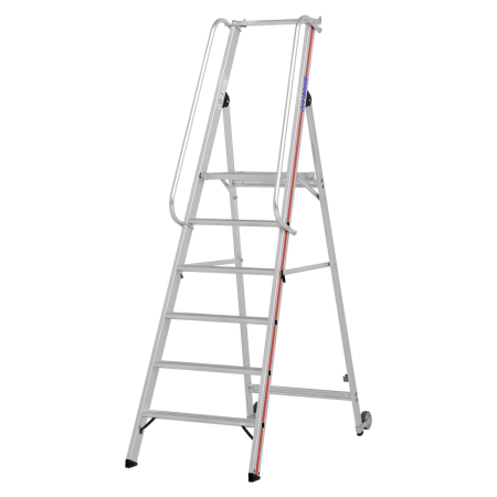 Échelle à plate-forme avec main courante de 2,95 à 3,65m. Échelle à plate-forme avec main courante de 2,95 à 3,65m.