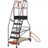 Plate-forme ergonomique de rayonnage PIRL, Fimm, 6 marches, hauteur de travail maximale de 3,4 m. Plate-forme ergonomique de rayonnage PIRL, Fimm, 6 marches, hauteur de travail maximale de 3,4 m.