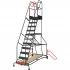 Escabeau en structure en aluminium anodisé, 11 marches, hauteur de travail maximale de 4,54 m. Escabeau en structure en aluminium anodisé, 11 marches, hauteur de travail maximale de 4,54 m.