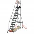 Plateforme de travail avec une capacité de charge maximale de 150 kg, conforme aux normes, 14 marches. Plateforme de travail avec une capacité de charge maximale de 150 kg, conforme aux normes, 14 marches.