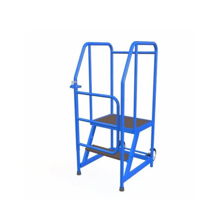 Marchepied picking 2 marches, Hauteur de travail 2,3m, hauteur plate-forme 0,77m. Marchepied picking 2 marches, Hauteur de travail 2,3m, hauteur plate-forme 0,77m.