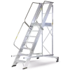 Escabeau mobile grande plateforme sécurisée