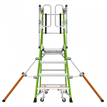 Pieds stabilisateurs pour éviter les basculements involontaires. Pieds stabilisateurs pour éviter les basculements involontaires.