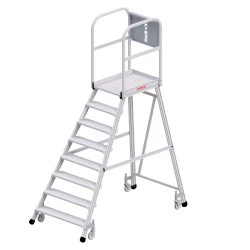Escabeau roulant aluminium