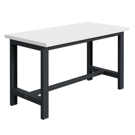 Etabli SI plateau bois mélaminé 38 mm et ossature Gris Anthracite RAL 7016 Etabli SI plateau bois mélaminé 38 mm et ossature Gris Anthracite RAL 7016
