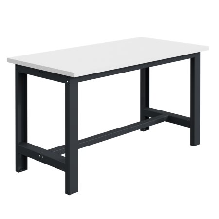 Etabli SI plateau stratifié RESITOP 30 mm et ossature Gris Anthracite RAL 7016 Etabli SI plateau stratifié RESITOP 30 mm et ossature Gris Anthracite RAL 7016