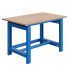 Etabli SI plateau bois multiplis 24 mm réglable mécaniquement et ossature Bleu RAL 5015 Etabli SI plateau bois multiplis 24 mm réglable mécaniquement et ossature Bleu RAL 5015