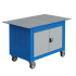 Etabli mobile SIT Soudure - Bloc 2 portes - Plateau acier 8 mm - Lxpxh 1200x750x802 mm - Caisson et ossature Bleu Industrie RAL 5015, Façade Gris Clair RAL 7035 Etabli mobile SIT Soudure - Bloc 2 portes - Plateau acier 8 mm - Lxpxh 1200x750x802 mm - Caisson et ossature Bleu Industrie RAL 5015, Façade Gris Clair RAL 7035