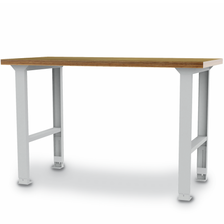 Etabli - plateau bois multiplis 40 mm - hauteur réglable - 1500/2000 x 750 x 759-1059 mm - RAL 7035 Etabli - plateau bois multiplis 40 mm - hauteur réglable - 1500/2000 x 750 x 759-1059 mm - RAL 7035
