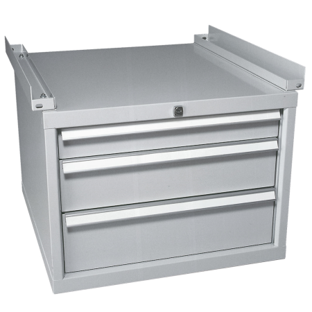 10-15803 - Accessoire pour établi - Bloc 3 tiroirs - Gris clair RAL 7035