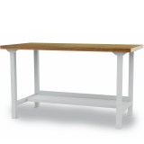 Etabli - plateau bois multiplis 40 mm - demi-tablette - 1500/2000 x 750 x 859 mm - RAL 7035 Etabli - plateau bois multiplis 40 mm - demi-tablette - 1500/2000 x 750 x 859 mm - RAL 7035