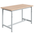 Etabli PTH plateau bois multiplis 40 mm réglable mécaniquement et ossature Gris Clair RAL 7035 Etabli PTH plateau bois multiplis 40 mm réglable mécaniquement et ossature Gris Clair RAL 7035
