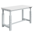 Etabli SI plateau mélaminé 28 mm réglable électriquement et ossature Gris Clair RAL 7035 Etabli SI plateau mélaminé 28 mm réglable électriquement et ossature Gris Clair RAL 7035