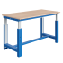 Etabli SI plateau bois multiplis 24 mm réglable électriquement et ossature Bleu RAL 5015 Etabli SI plateau bois multiplis 24 mm réglable électriquement et ossature Bleu RAL 5015