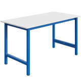 Etabli TPL plateau mélaminé 19 mm réglable manuellement et ossature Bleu Industrie RAL 5015 Etabli TPL plateau mélaminé 19 mm réglable manuellement et ossature Bleu Industrie RAL 5015