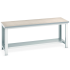 41003183.16 - Etabli CUBIO ossature plateau lino 40 mm - 2000 x 750 mm - 1 demi-tablette 41003183.16 - Etabli CUBIO ossature plateau lino 40 mm - 2000 x 750 mm - 1 demi-tablette