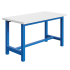 Etabli CKS plateau mélaminé 28 mm et ossature Bleu RAL 5015 Etabli CKS plateau mélaminé 28 mm et ossature Bleu RAL 5015