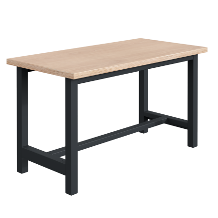 Etabli CKS plateau bois multiplis 40 mm et ossature Gris Anthracite RAL 7016 Etabli CKS plateau bois multiplis 40 mm et ossature Gris Anthracite RAL 7016