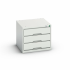 VERSO - Zoom sur caisson 3 tiroirs - RAL 7035 Gris clair VERSO - Zoom sur caisson 3 tiroirs - RAL 7035 Gris clair