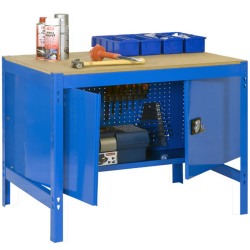 Etabli à 2 niveaux avec caisson verrouillable