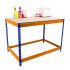 SIMONWORK BASIC 1 BLEU/ORANGE/BOIS - 1200/1500/1800 x 600/750 mm (en situation) SIMONWORK BASIC 1 BLEU/ORANGE/BOIS - 1200/1500/1800 x 600/750 mm (en situation)