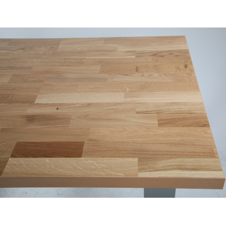Zoom sur le plateau en chêne - dim. 1600 x 800 ou 2000 x 800 mm Zoom sur le plateau en chêne - dim. 1600 x 800 ou 2000 x 800 mm
