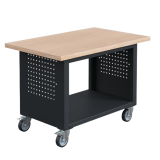 Etabli mobile SIT - A plancher - Plateau bois multiplis 40 mm - Lxpxh 1200x750x840 mm - Ossature Noir Foncé RAL 9005 Etabli mobile SIT - A plancher - Plateau bois multiplis 40 mm - Lxpxh 1200x750x840 mm - Ossature Noir Foncé RAL 9005