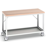 Etabli roulant hauteur 930 mm - plateau bois et structure en acier Etabli roulant hauteur 930 mm - plateau bois et structure en acier