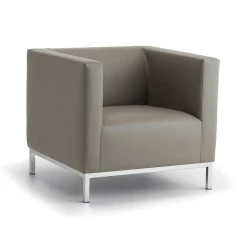 Fauteuil accueil en tissu enduit