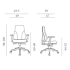 Siège de bureau ergonomique 3 positions Siège de bureau ergonomique 3 positions