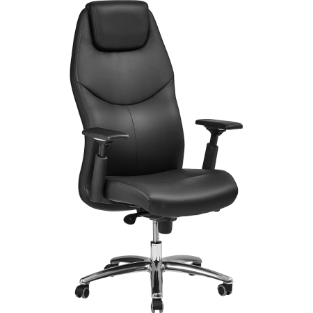 Le fauteuil de direction TheBoss : cuir et réglables multiples – UP & DESK