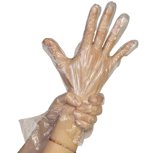 Lot de 100 Gants Jetables en TPE, Transparent Jetable en Polyéthylène  Travail Nettoyage Gants, Non Poudré, Imperméables, Gants de Sécurité  Alimentaire pour La Cuisine (Medium),Ternel