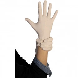ARNOMED Gants latex jetables XS, blanc, gants chirurgicaux jetables non  poudrés, 100 pièces/boîte, gants à usage unique, gants en latex, gant latex  disponibles en tailles XS, S, M, L & XL 