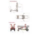 Gerbeur élévateur inversé 300 kg Gerbeur élévateur inversé 300 kg