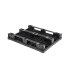 Caisse palette plastique pliable souple avec trappe 1200 x 1000 Caisse palette plastique pliable souple avec trappe 1200 x 1000